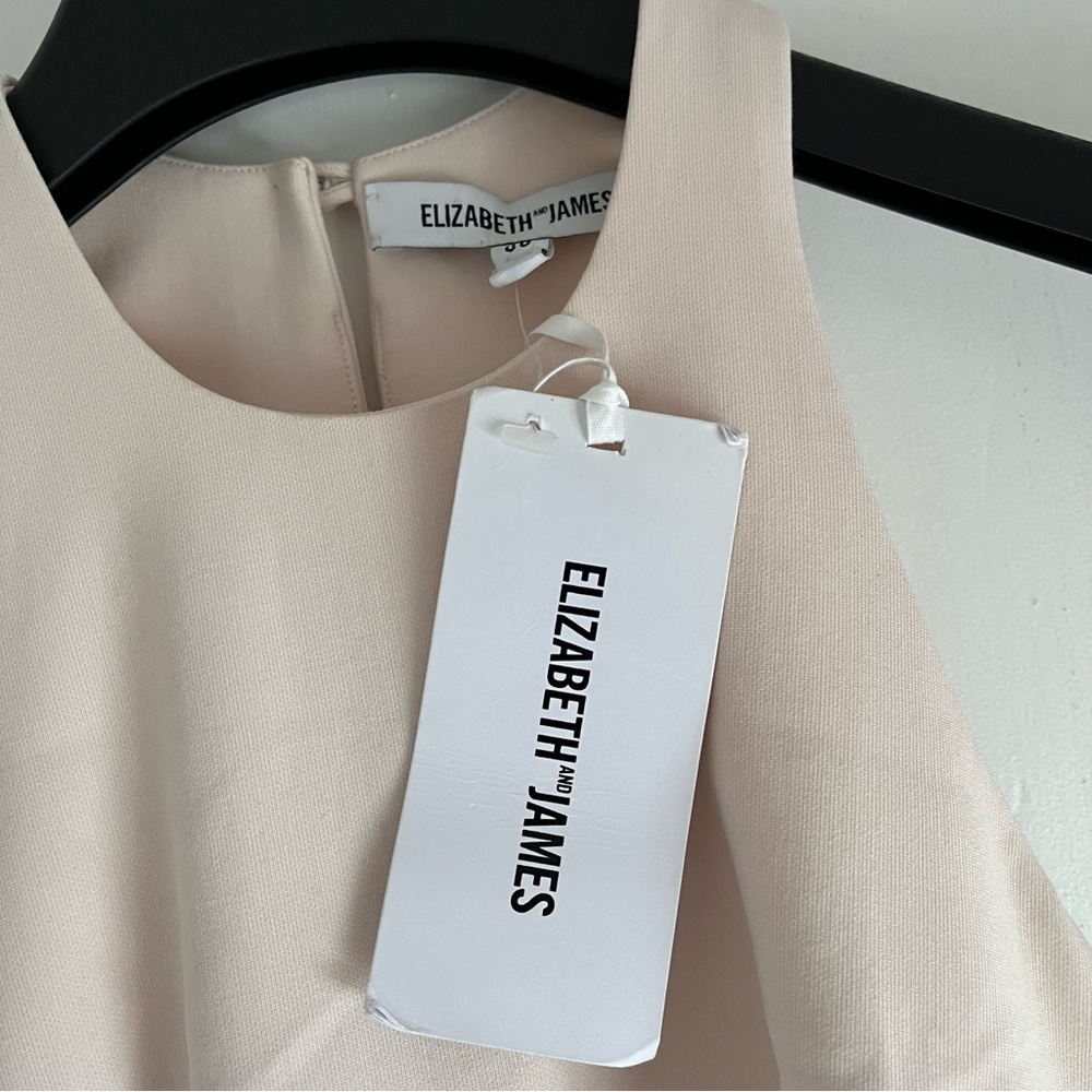 NWT Elizabeth and James Sparkle Aneko Metallic Tulle Midi Dress Size 00 - Picture 10 of 15